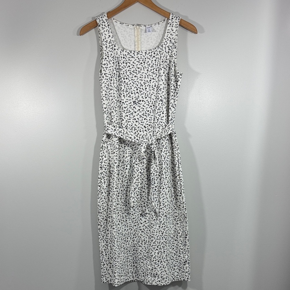 Old Navy Square-neck Patterned Sheath Midi Dress Small Tall